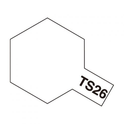 Tamiya TS-26 Spray Paint for Plastics - Pure White - 100ml [Tamiya 85026] Carousel 1