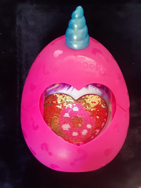 Rainbocorn Sequin Surprise Plush Purple Puppy with Wings in Egg 23cm - by Zuru Carousel 1