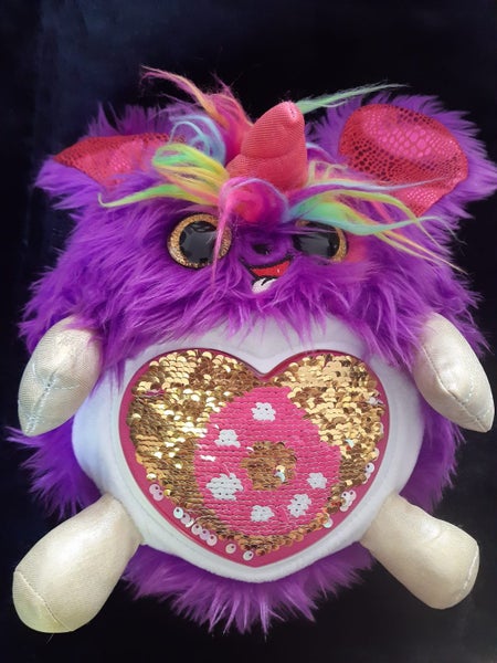 Rainbocorn Sequin Surprise Plush Purple Puppy with Wings in Egg 23cm - by Zuru Carousel 2