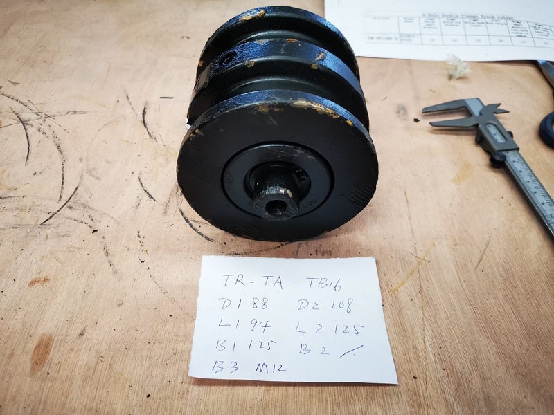 Track Roller for takeuchi TB16 double flange part no: X03313-06000-1 Carousel 3