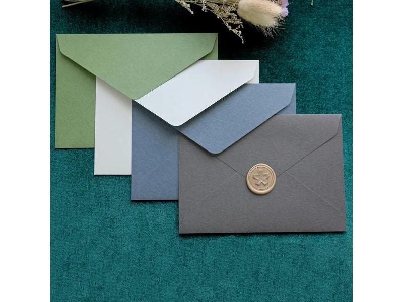20pcs/lot Vintage Velvet Texture Western Envelopes C6 Envelope For Letters Carousel 2