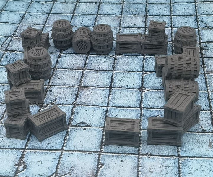 Townsfolke Scatter Tavern Set Set#5 Barrels and Crates Dungeons and Dragons Carousel 9