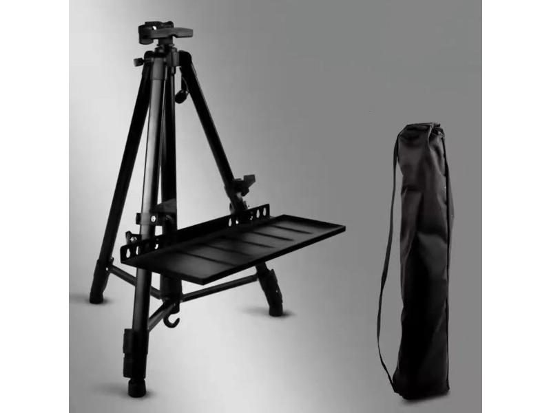 Portable Metal Sketch Easel Stand Adjustable Foldable For Outdoor Painting Carousel 2