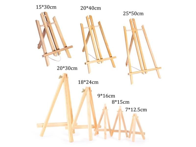 Mini Easel Frame Wood Tripod For Meeting Wedding Table Decor Carousel 2