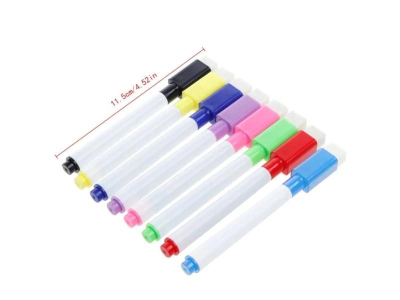 Whiteboard Pen 5pcs/set Erasable Dry Markers Black Supplies Tool Carousel 1
