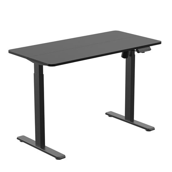 BRATECK Compact Single Motor Electric Sit-Stand Desk with Desktop Included. Widt Carousel 1