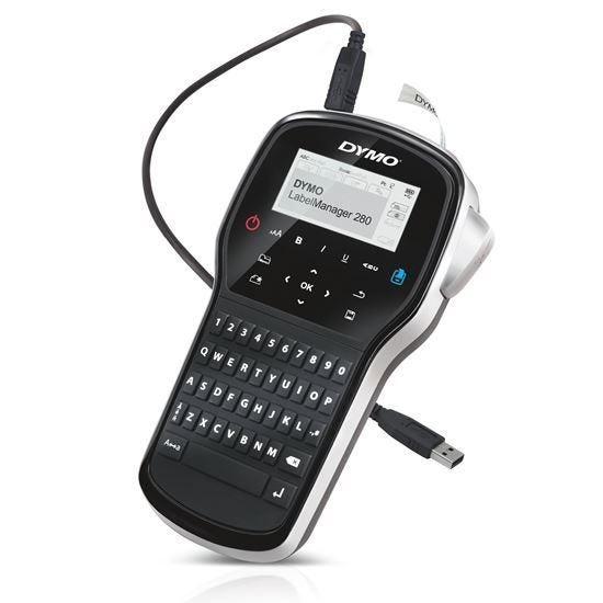 DYMO LabelManager 280P Portable Label Maker with QWERTY Keyboard. Quick and easy Carousel 1