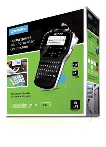 DYMO LabelManager 280P Portable Label Maker with QWERTY Keyboard. Quick and easy Carousel 5