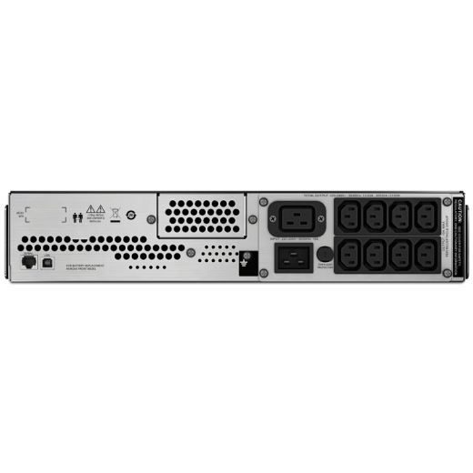 APC Smart-UPS 3000VA (2100W) 2U Rack Mount. 230V Input/Output. 8x IEC C13 Outlet Carousel 2