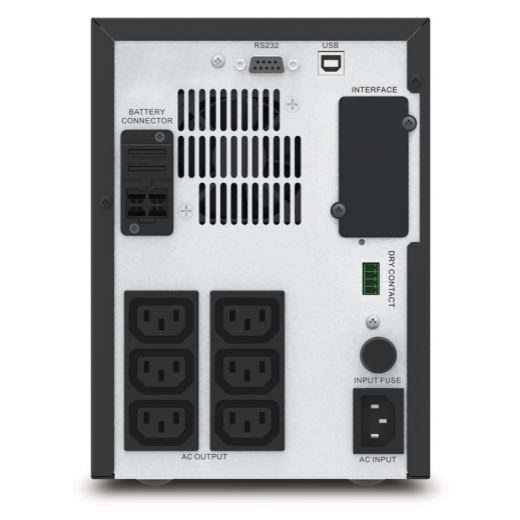 APC Easy UPS Line-Interactive 1000VA (700W) Tower. 230V Input/Output. 6x IEC C13 Carousel 3