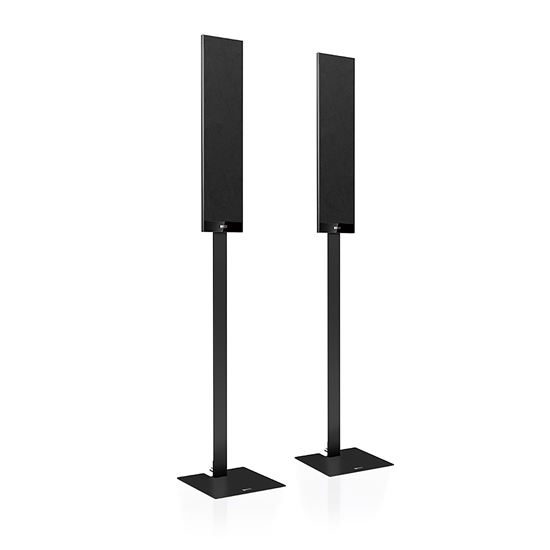 KEF Floor stand For T-Series Speakers. Colour Black. SOLD AS PAIR Carousel 1