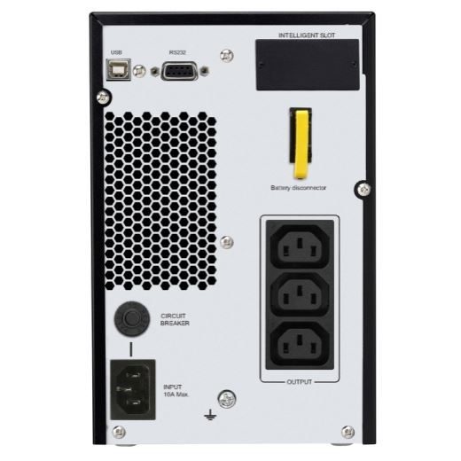 APC Easy UPS On-Line 1000VA (800W) Tower. 230V Input/Output. 3x IEC C13 Outlets. Carousel 3