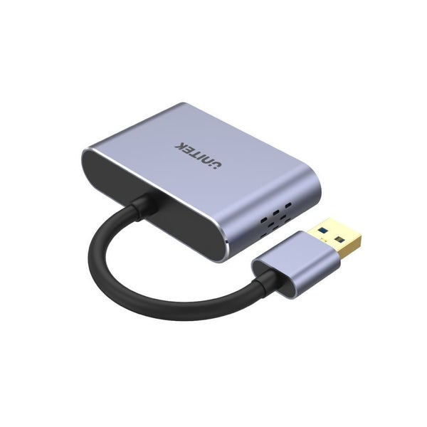 UNITEK USB-A to HDMI 2.0 & VGA Adapter with Dual Monitor Support. Screen Res up Carousel 2