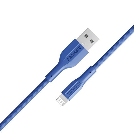 PROMATE 1M USB-A to Lightning Connector Super Flexible Cable. Supports 2A Chargi Carousel 1