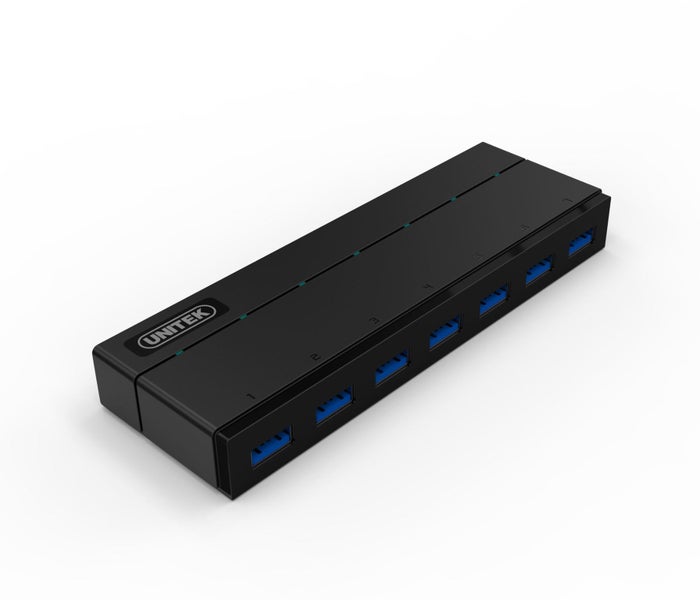 UNITEK USB 3.0 7-Port Hub with 1.5A Charging Per Port. Super Speed Data Transfer Carousel 2