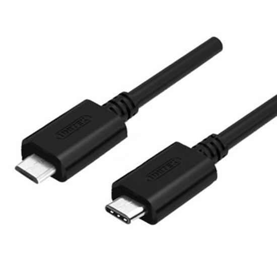 UNITEK 1m USB 2.0 USB-C Male to Micro-B Male Cable. OD: 2.8mm; Nickel Plated; Re Carousel 1