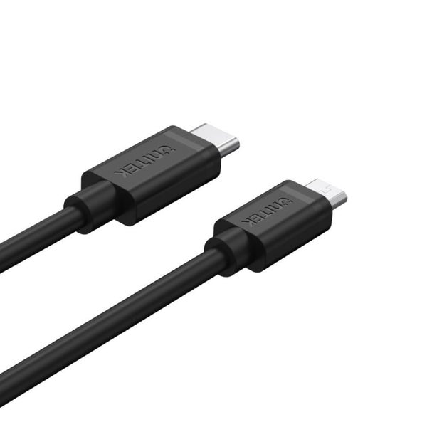 UNITEK 1m USB 2.0 USB-C Male to Micro-B Male Cable. OD: 2.8mm; Nickel Plated; Re Carousel 2