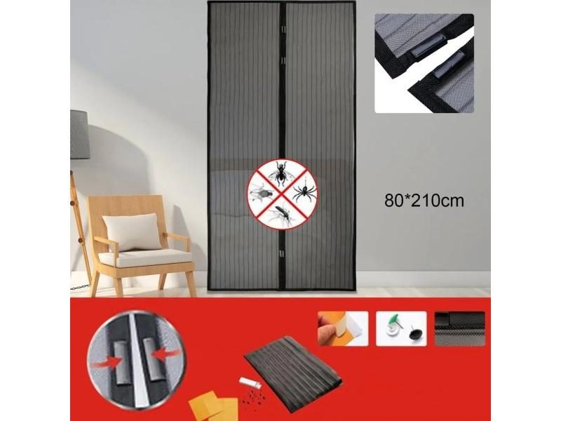 1 Set Summer Magnetic Anti Mosquito Insect Fly Bug Curtains Net Automatic Carousel 2