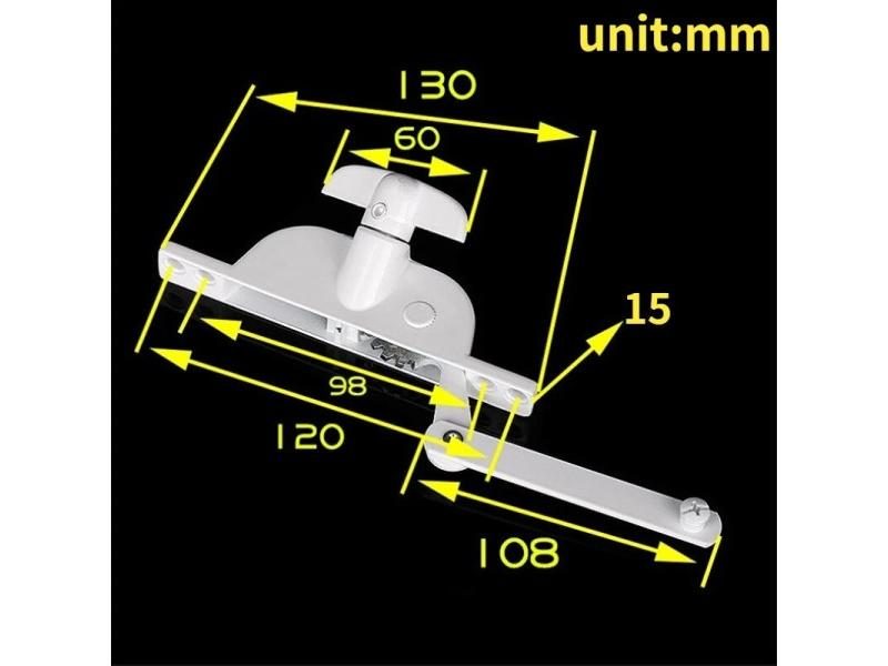 Home Automatic Vent Opener With Office Hand Crank Adjustable Actuator 1pc White Carousel 1