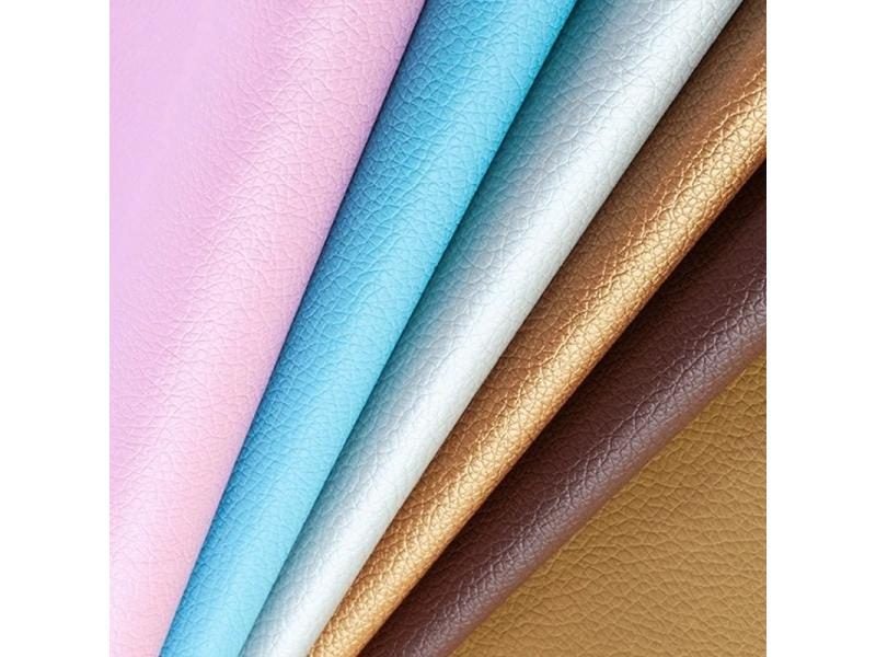 20x30cm Synthetic PU Leather Fabric With Litchi Pattern For DIY Sewing Carousel 2
