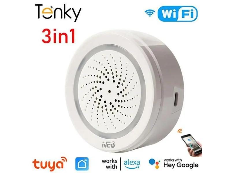Tuya Smart Life Wireless WiFi Siren Alarm Sensor Sound And Light Alarm Siren Carousel 2