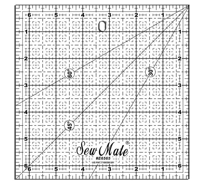 Sew Mate 6.5x6.5" Quilting Ruler Carousel 1
