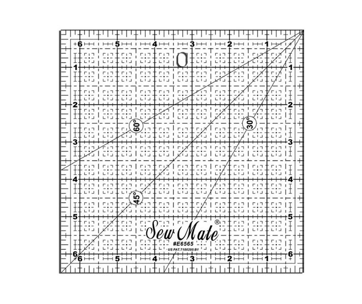 Sew Mate 6.5x6.5" Quilting Ruler Carousel 3