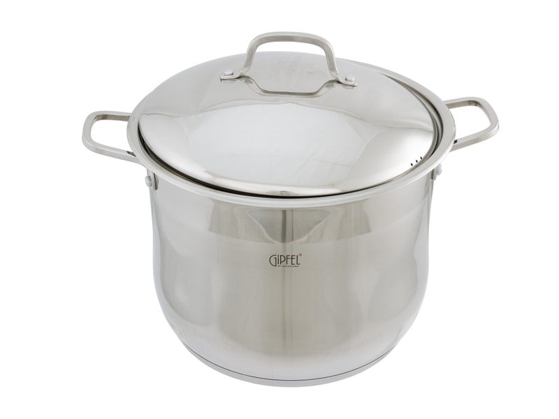 30cm Stainless Steel Stock Pot with Lid - 16L - All Stoves & Induction Carousel 1