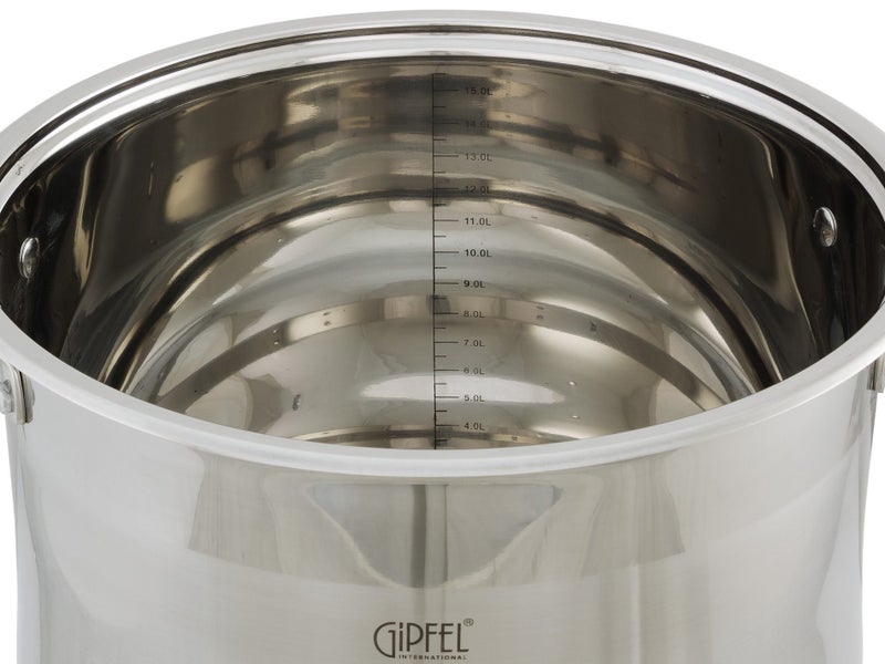 30cm Stainless Steel Stock Pot with Lid - 16L - All Stoves & Induction Carousel 3