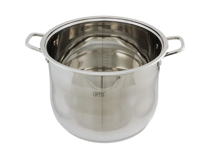 32cm Stainless Steel Stock Pot with Lid - 19L - All Stoves & Induction Carousel 2