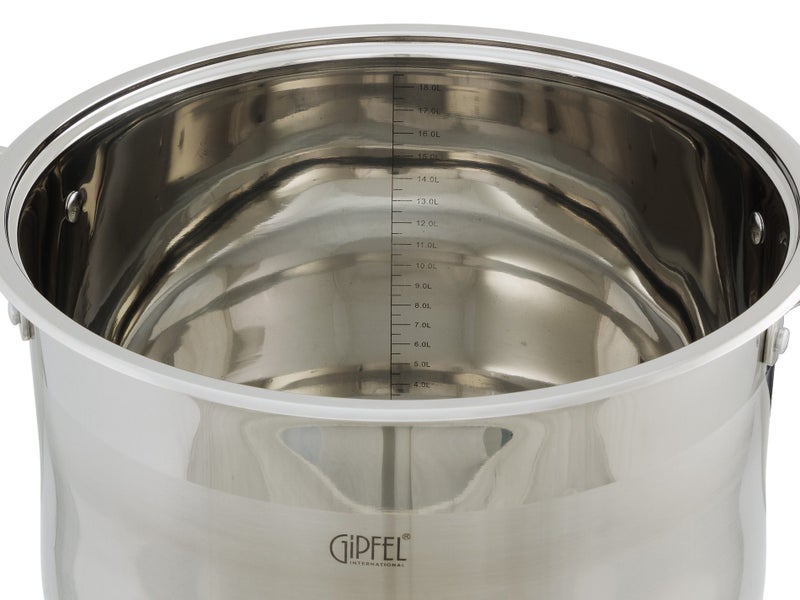 32cm Stainless Steel Stock Pot with Lid - 19L - All Stoves & Induction Carousel 3