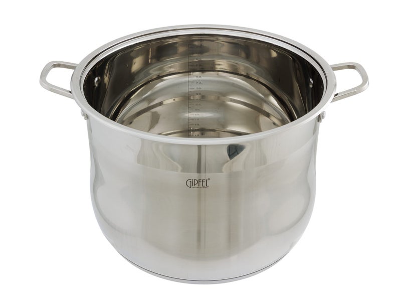 34cm Stainless Steel Stock Pot with Lid - 22L - All Stoves & Induction Carousel 2