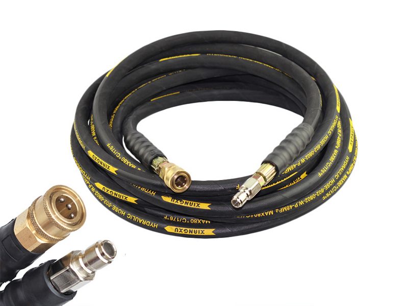Two Wire High Pressure Hose 7000 PSI 3/8 QC 20M Carousel 1