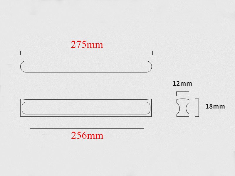 Cabinet Drawer Wardrobe Handle 256mm Carousel 2