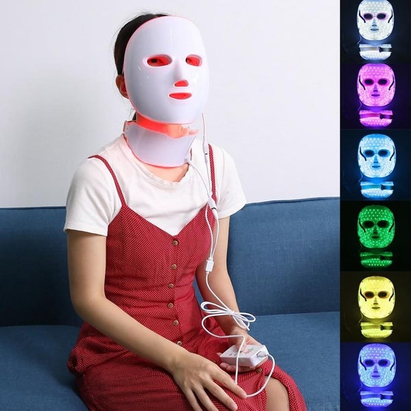 Photon Rejuvenation Facial Neck Mask LED Photon Therapy 7-color Phototherapy Carousel 5