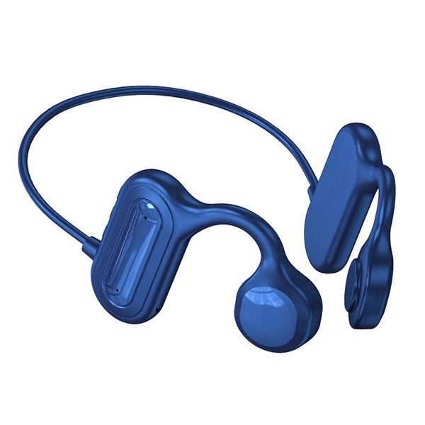 Wireless Bluetooth Headphone Bone Conduction Earphone On-ear Sports Headset Blue Carousel 1