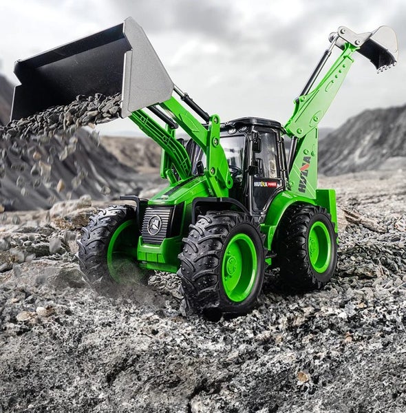 HUINA 1579 - Green Backhoe Loader Model Car 1:14 RC (Hui Na) - NEW 2024 Carousel 2