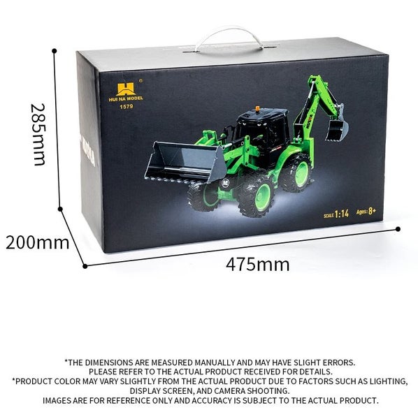 HUINA 1579 - Green Backhoe Loader Model Car 1:14 RC (Hui Na) - NEW 2024 Carousel 19