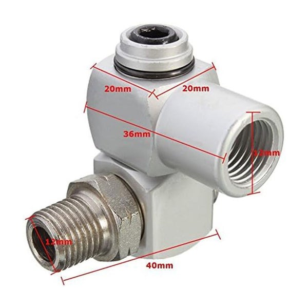 2 Pcs 1/4 Inch Air Tool Swivel Fitting Air Hose Connector Air Tool Adapter Carousel 2