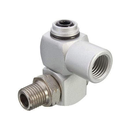 2 Pcs 1/4 Inch Air Tool Swivel Fitting Air Hose Connector Air Tool Adapter Carousel 7