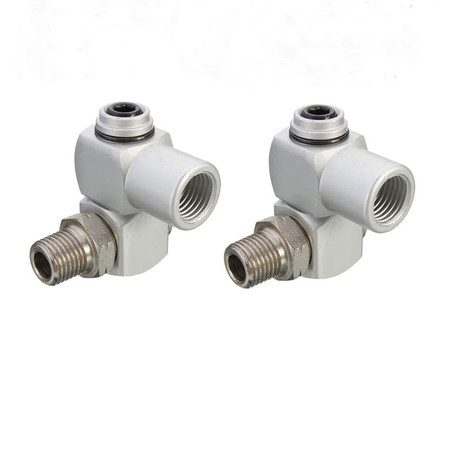 2 Pcs 1/4 Inch Air Tool Swivel Fitting Air Hose Connector Air Tool Adapter Carousel 1