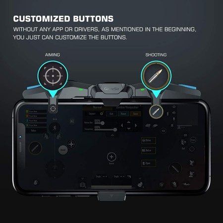Mobile Triggers, Mobile Game Controllers for iOS and Android 4.5 to 6.5 inch Carousel 2