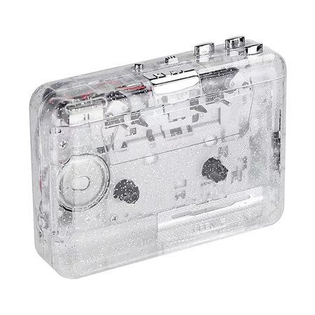 Portable USB Cassette Player Transparent Cassette Tape Player Carousel 9
