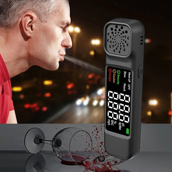 Digital Alcohol Breath Tester Detector Breathalyzer Carousel 2