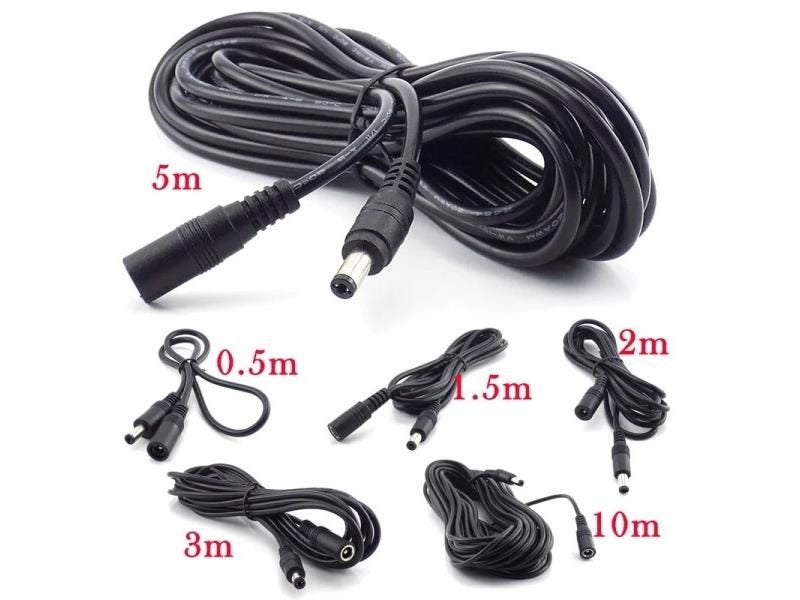 ESCAM Female To Male Plug CCTV DC Power Cable Extension Cord Adapter 12V Power Carousel 1