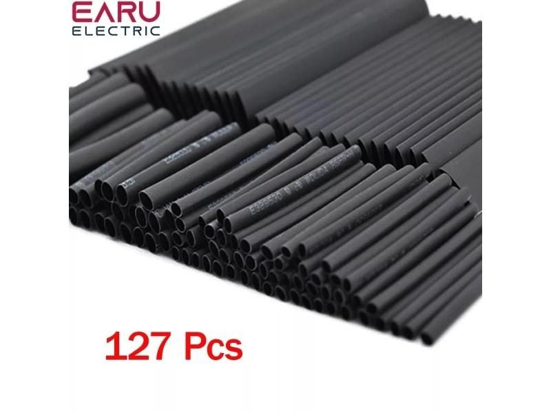 127Pcs Heat Shrink Tube Sleeving Tubing Assortment Kit Electrical Connection Carousel 1