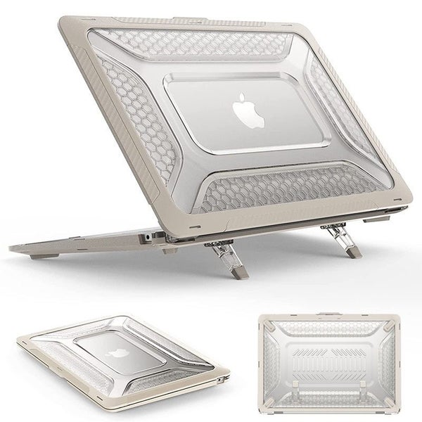 MacBook Air 13 inch Case 2018-2020 Heavy Duty Honeycomb Hard Shell-Khaki Carousel 1