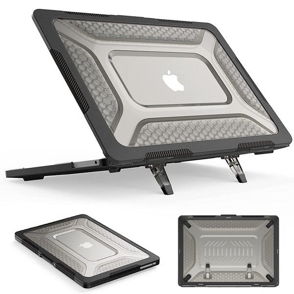 MacBook Air 13.6 inch 2025 M4 A3240 Heavy Duty Honeycomb Hard Shell-Black Carousel 1