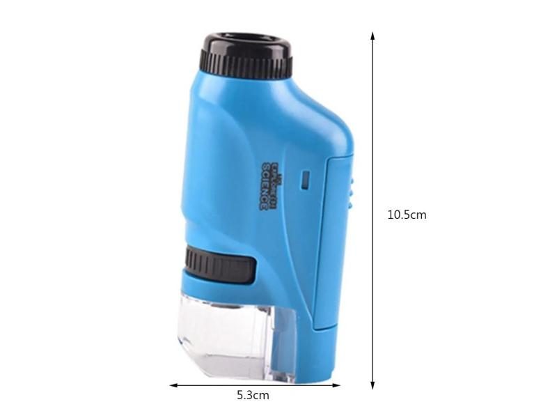 Mini Pocket Microscope Handheld Microscope Kit Battery Powered Microscope With Carousel 1