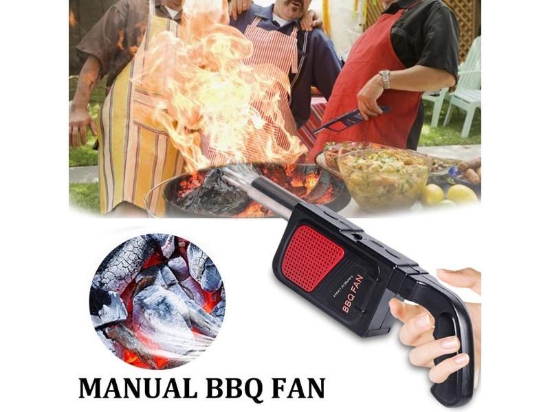 Handheld Electric BBQ Fan Air Blower Portable For Outdoor Camping Barbecue Carousel 1